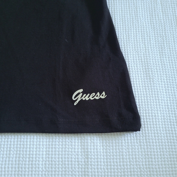 Guess❓Sugar Skull💀 Jet Black🖤 Graphic Skully Tee - NWT - Picture 7 of 16